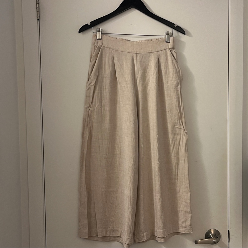 H&M Beige Linen Pants